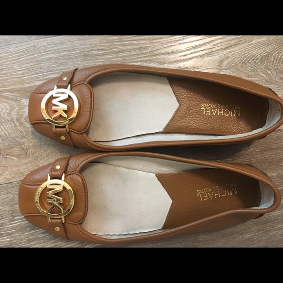 michael kors leather moccasin